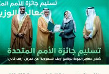 محليات السعودية: وزير “البيئة” يتسلّم جائزة الأمم المتحدة لأعلى معايير الجودة التي حصل عليها برنامج “ريف السعودية”