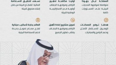 محليات السعودية: المملكة تدعو إلى تبني شراكات دولية فاعلة لزيادة فرص تمويل مشاريع إعادة تأهيل الأراضي وتعزيز قدرتها على الصمود